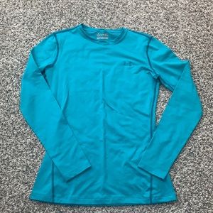 Under Armour Cold Gear Teal Fitted Top